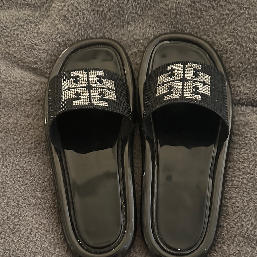 Tory Burch Black and White Women's Sandals